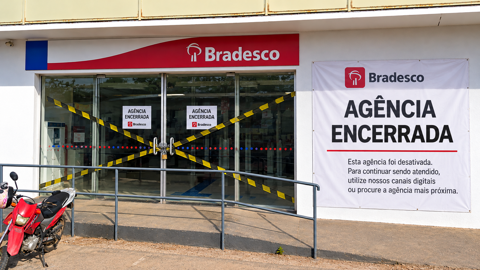 Agência do Bradesco em Mato Verde encerra atividades e atendimento passa a ser em Porteirinha